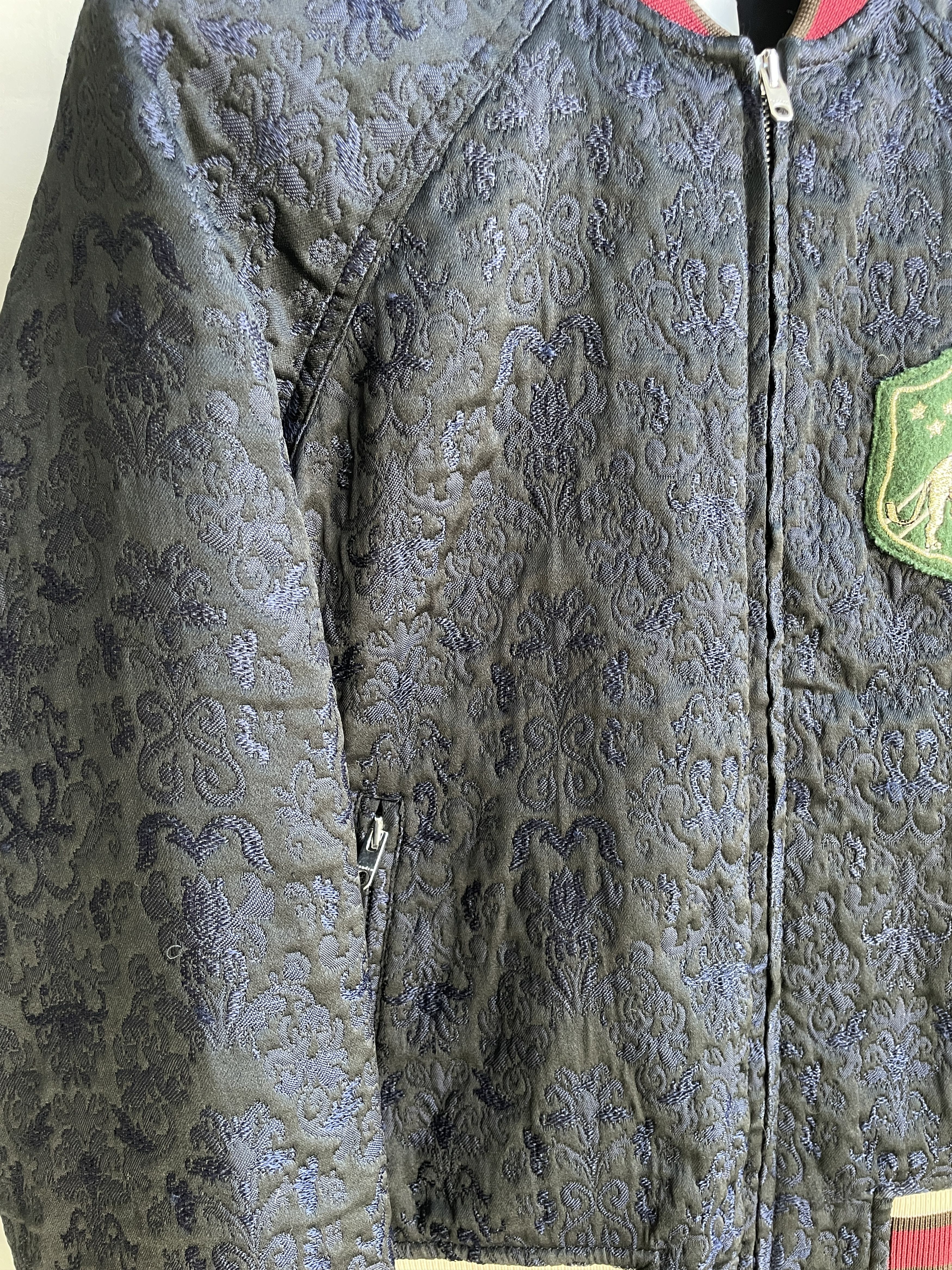 Sandro Sandro Womens Embroidered Patch Jacquard Bomber Size S / US 4 / IT 40 - 7 Thumbnail