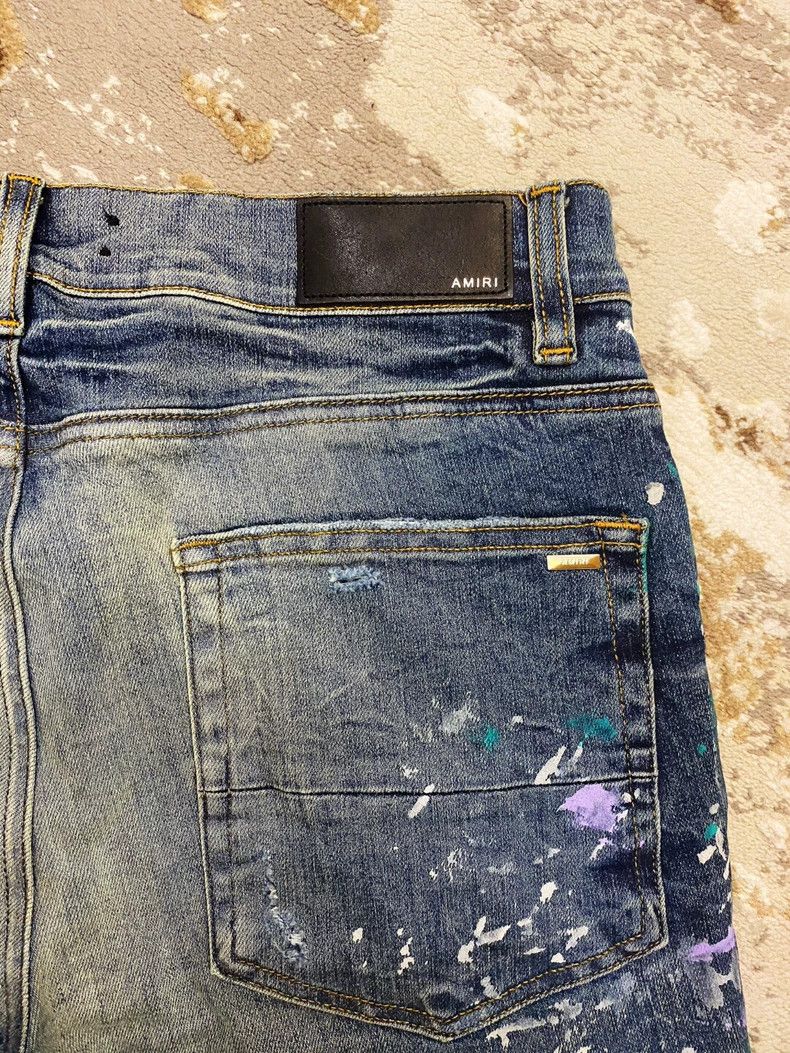 Amiri Amiri 19 new style full ink wash distressed blue jeans Size US 34 / EU 50 - 5 Thumbnail