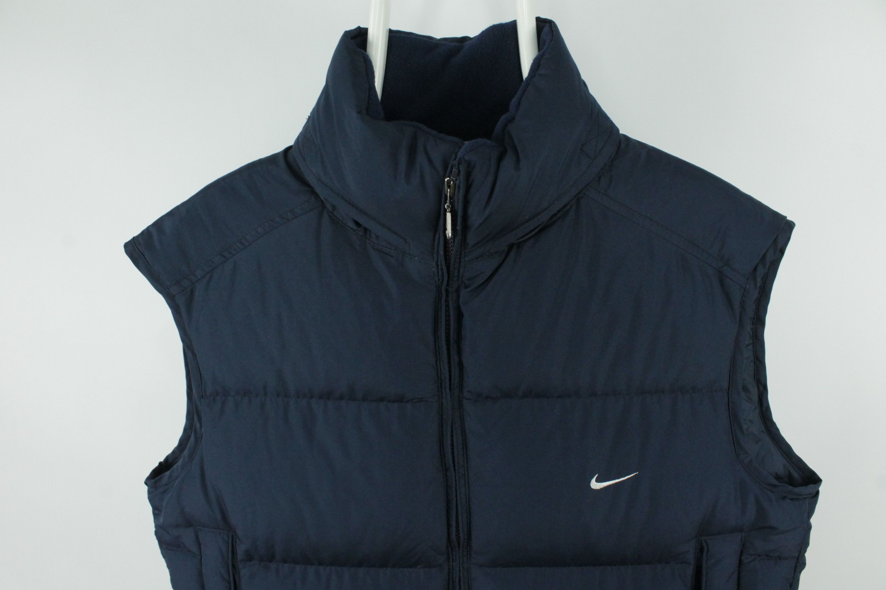 Nike Nike Vintage 2000s Down Puffer Vest Swoosh Logo Y2K DRILL Size US M / EU 48-50 / 2 - 2 Thumbnail