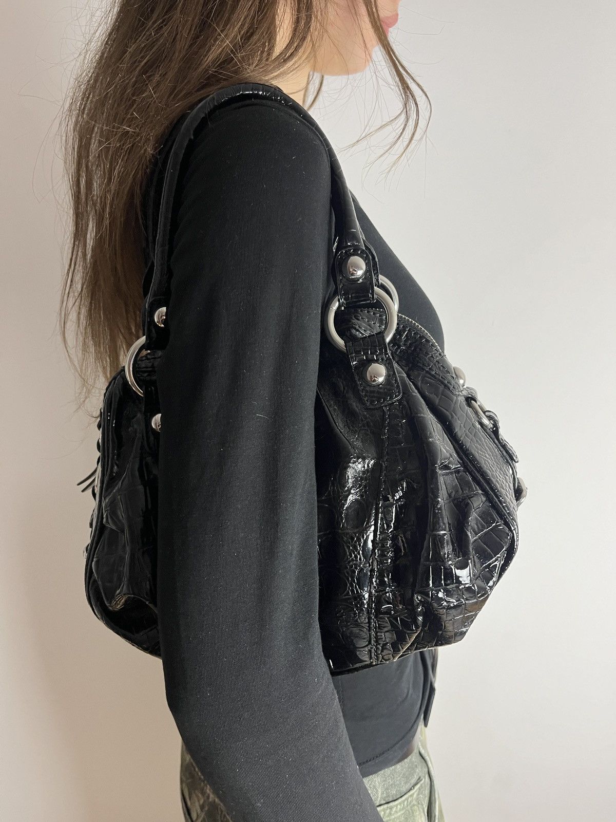 Guess Vintage Guess Y2K Leather Los Angeles Hand Shoulder Bag Size ONE SIZE - 5 Thumbnail