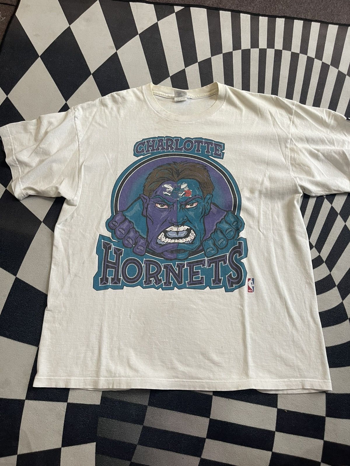 Starter ULTRA RARE VINTAGE CHARLOTTE HORNETS STARTER SHIRT L/XL Size US XL / EU 56 / 4 - 2 Thumbnail