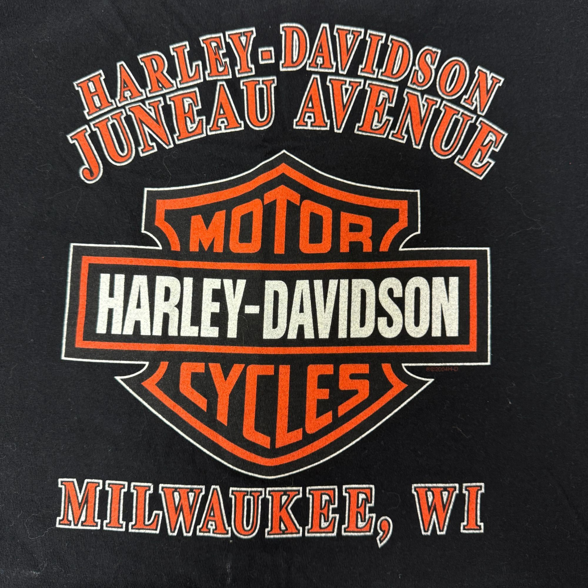 Harley Davidson Harley Davidson Juneau Ave Milwaukee WI Motorcycle T Shirt L Size US L / EU 52-54 / 3 - 1 Thumbnail