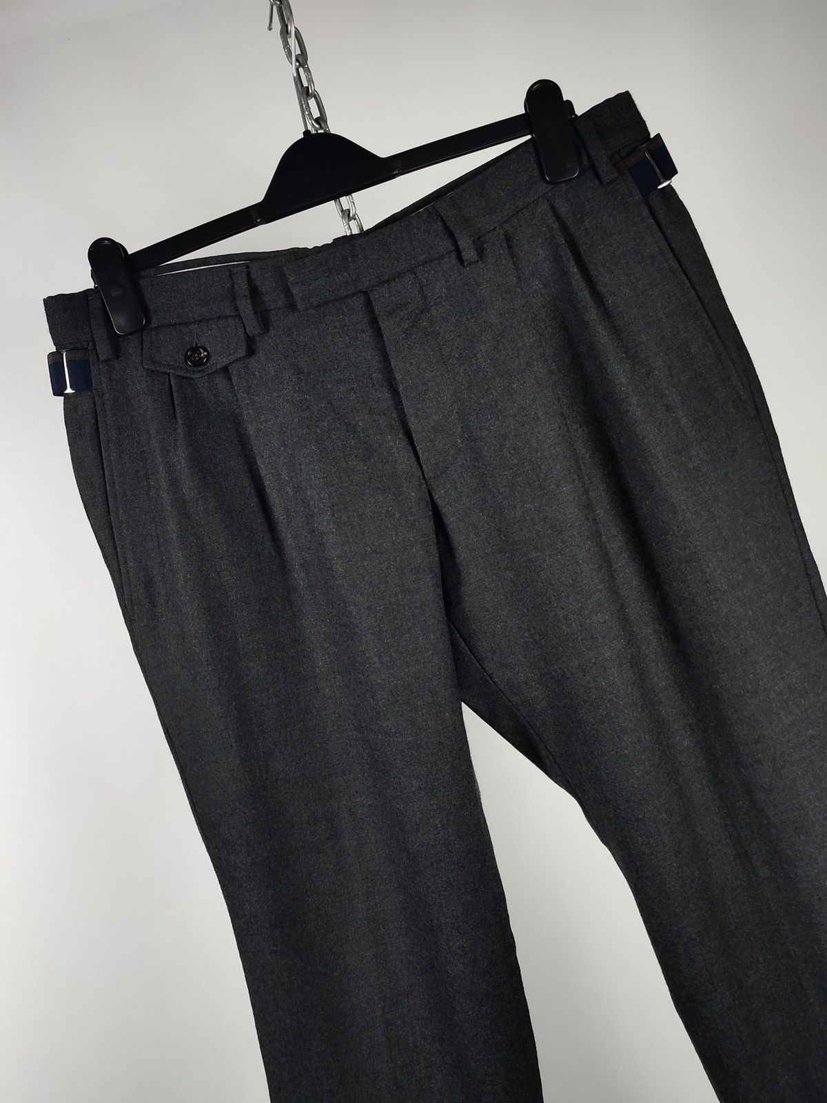 Gucci 00s Archive Gucci Slim Fit Wool Trousers Tom Ford Size US 35 - 10 Thumbnail