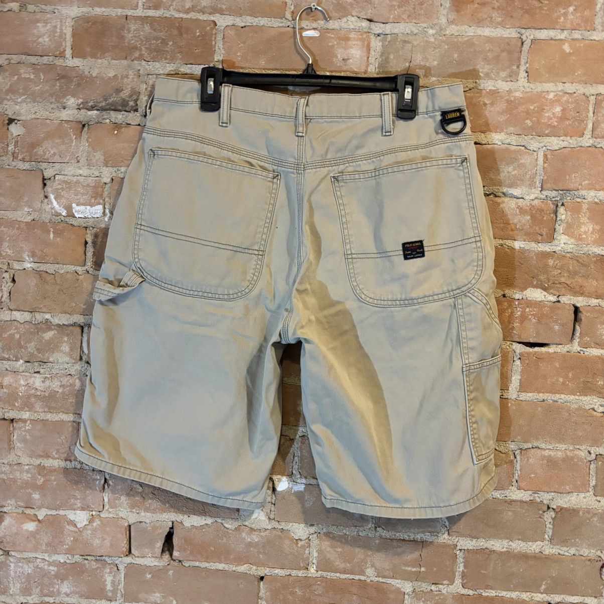 Polo Ralph Lauren × Vintage $70 Y2K Polo Carpenter Shorts Size US 33 - 4 Thumbnail