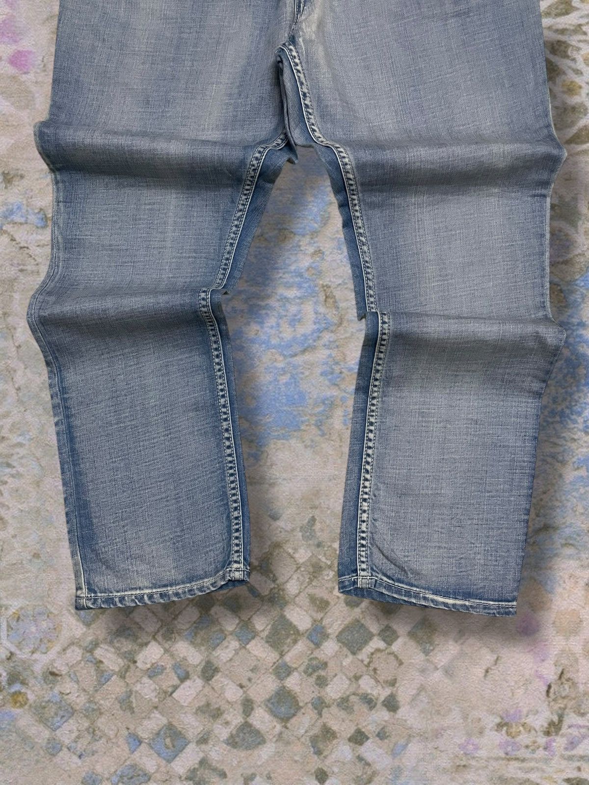 Ne-Net Vintage Authentic Designer Issey Miyake Ne-Net Blue Denim Size US 27 - 3 Thumbnail