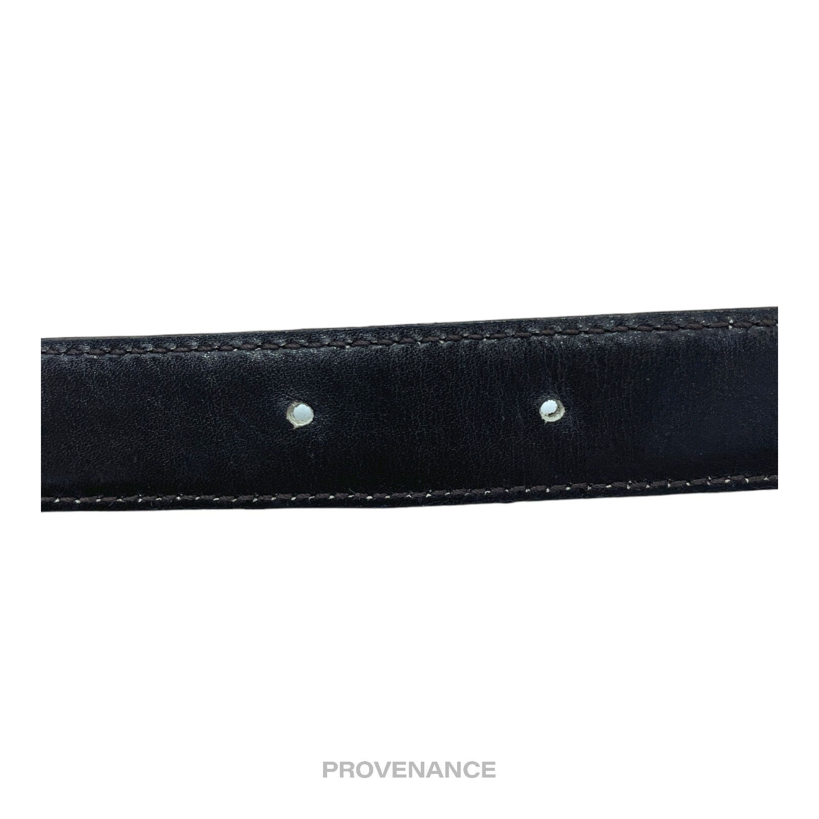 ? Gucci GG Crocodile Leather Belt - Burgundy 80/32 GUCCI Gucci Tang Belt - Burgundy Crocodile Leather  main image 3