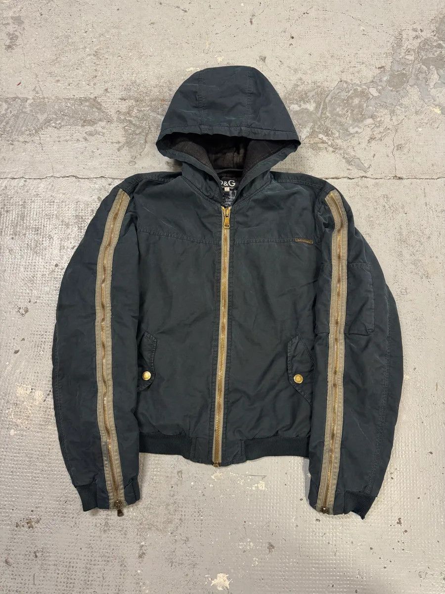 Dolce & Gabbana AW 2003 Archive Dolce&Gabbana Zip Sleeves Bomber