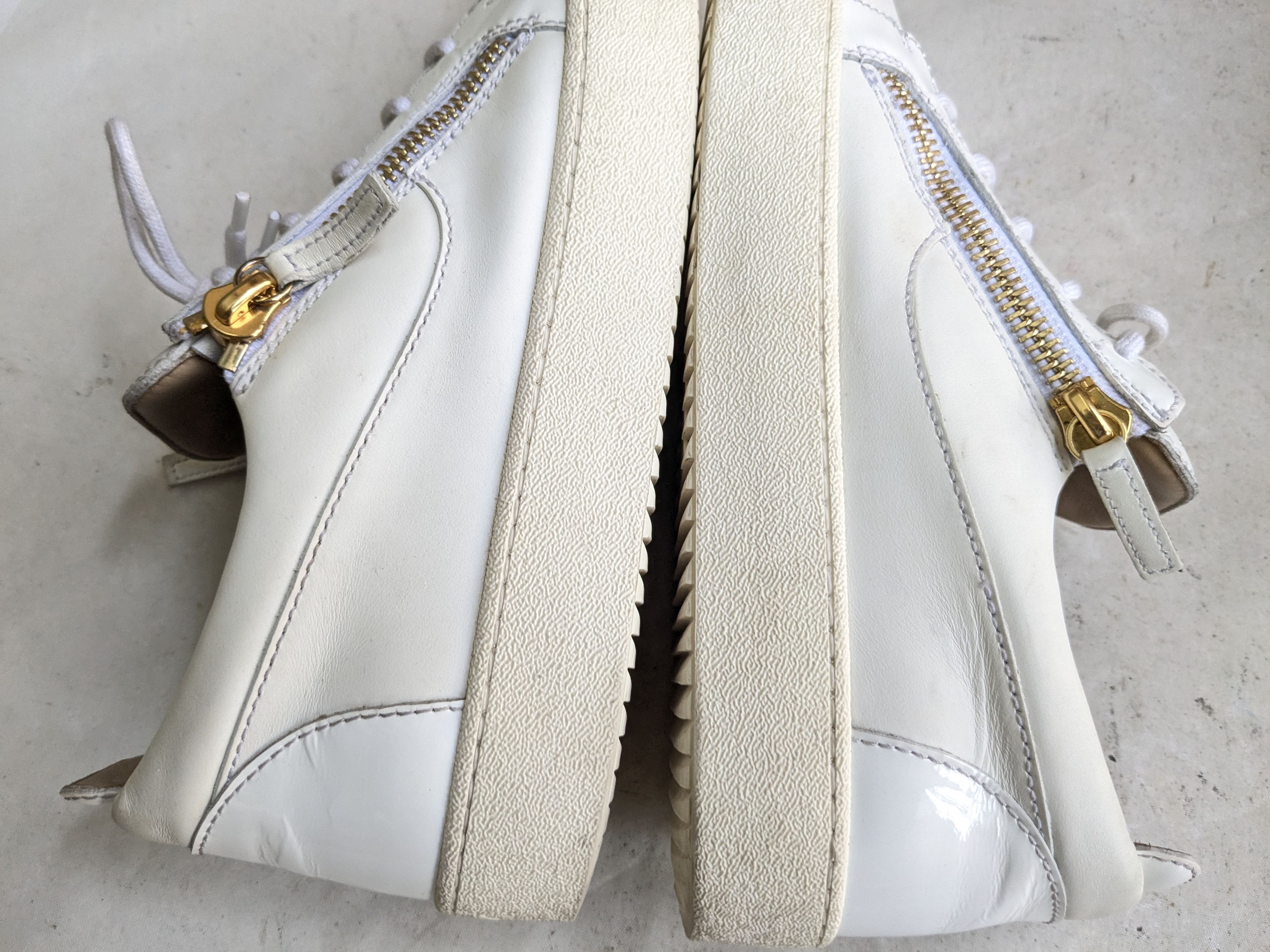 Giuseppe Zanotti Giuseppe Zanotti Sneakers White 10 43 Low Tops Leather Size US 10 / EU 43 - 9 Thumbnail