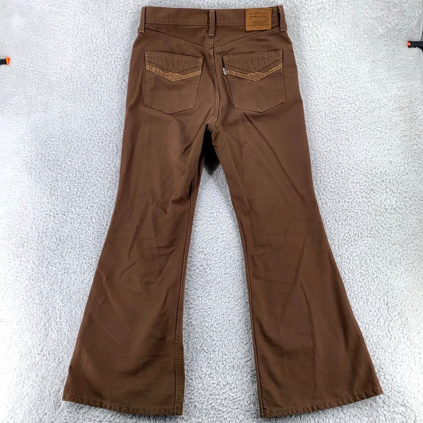 Levi's Levi's 70s High Rise Flare Jeans Womens Brown Denim Corduroy Pocket 30x28 Size 30" / US 8 / IT 44 - 3 Thumbnail