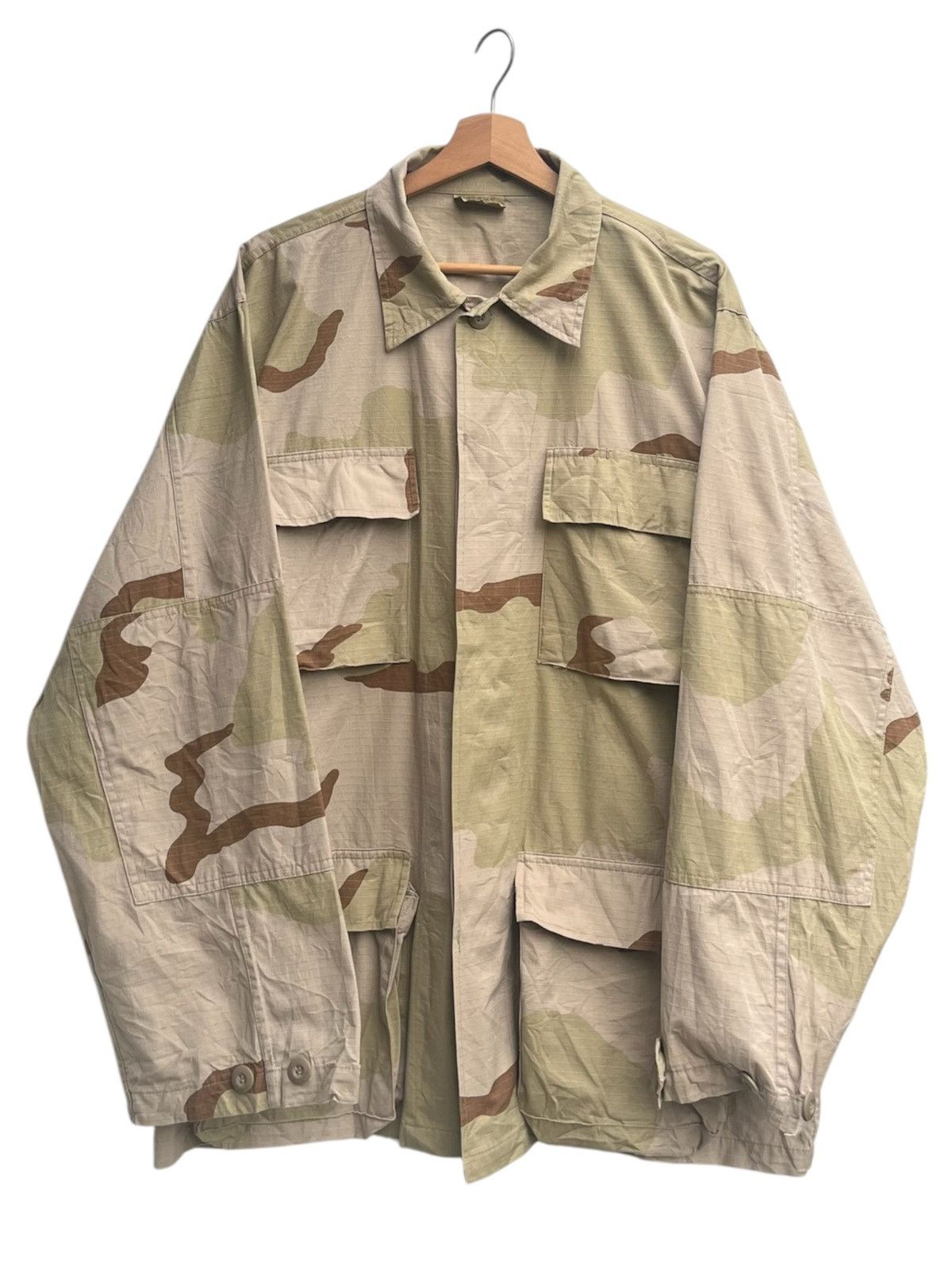 Vintage Desert Camouflage Nato Military Combat Jacket Size US L / EU 52-54 / 3 - 1 Thumbnail