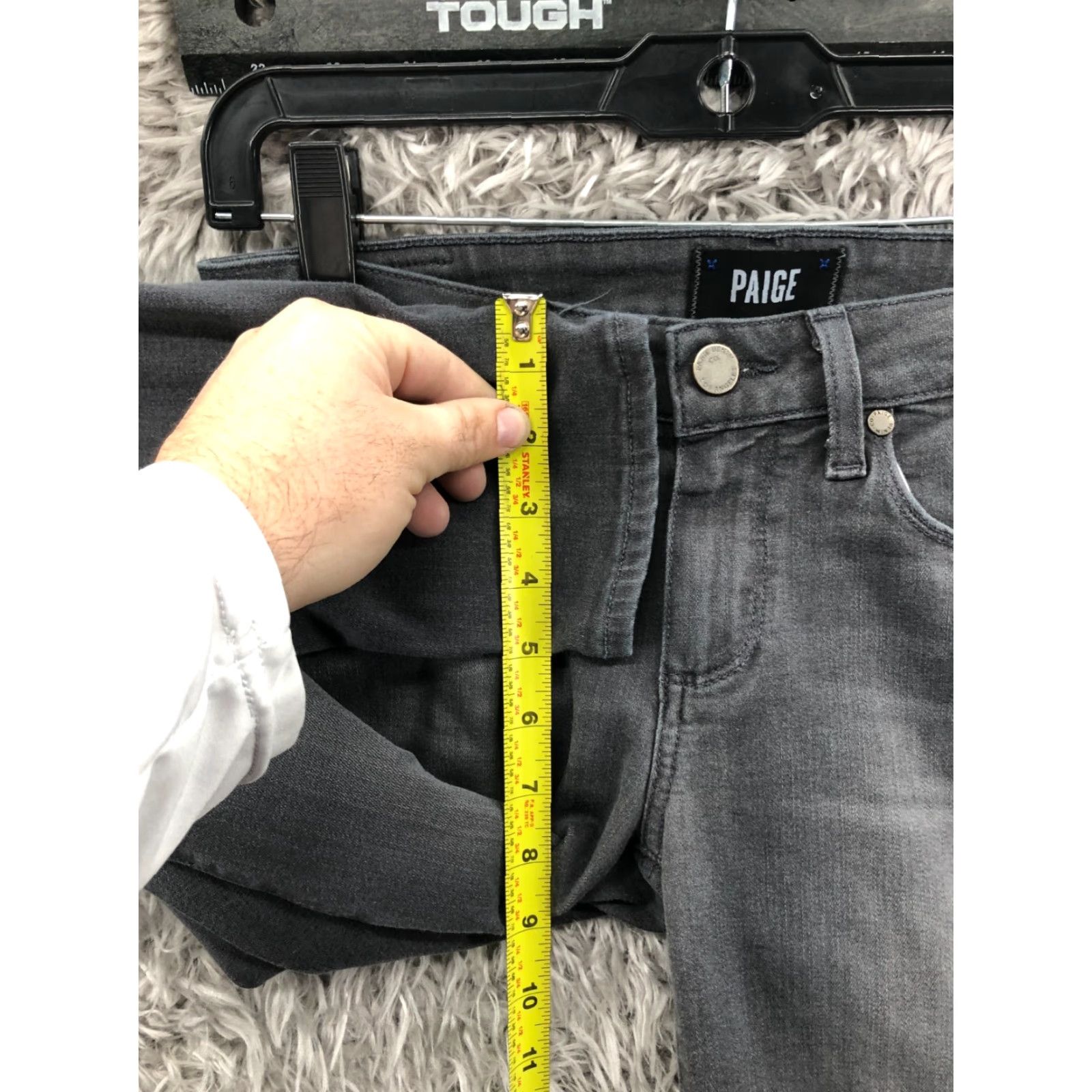 Paige Paige Verdugo Ankle Pants Womens 27 Mid Rise Dark Denim Gray Stretch 5-Pocket Jeans- Regular Rise Mens? Size 27" / US 4 / IT 40 - 4 Thumbnail