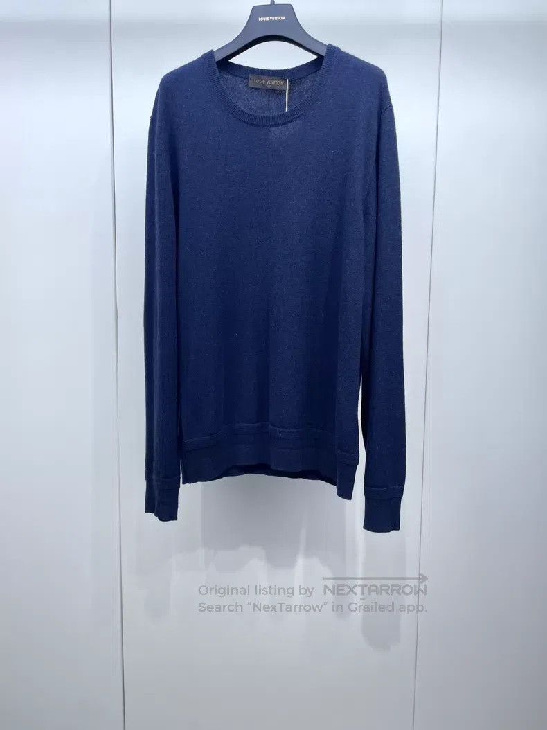 Louis Vuitton Louis Vuitton Navy cashmere sweater Size US XL / EU 56 / 4 - 1 Thumbnail