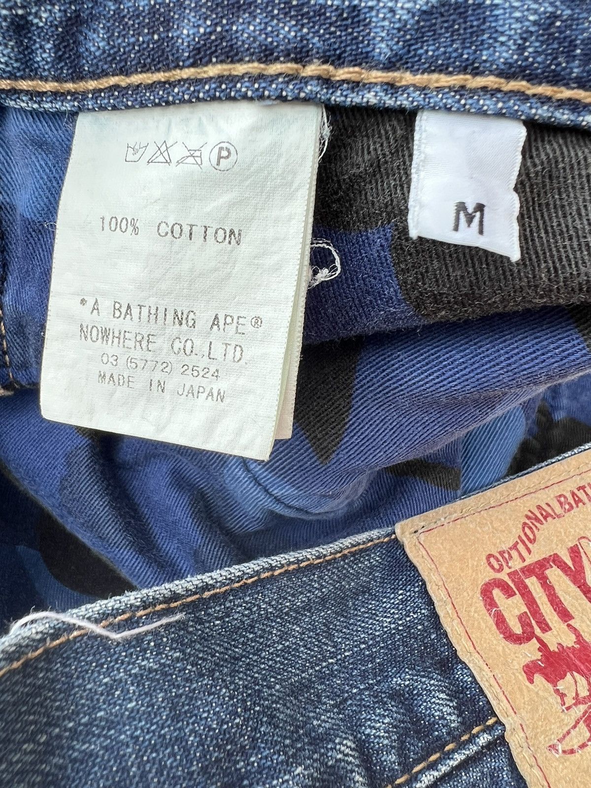 Bape Vintage A Bathing Ape Nigo Era Fade Blue Denim Jeans Size US 32 / EU 48 - 23 Thumbnail