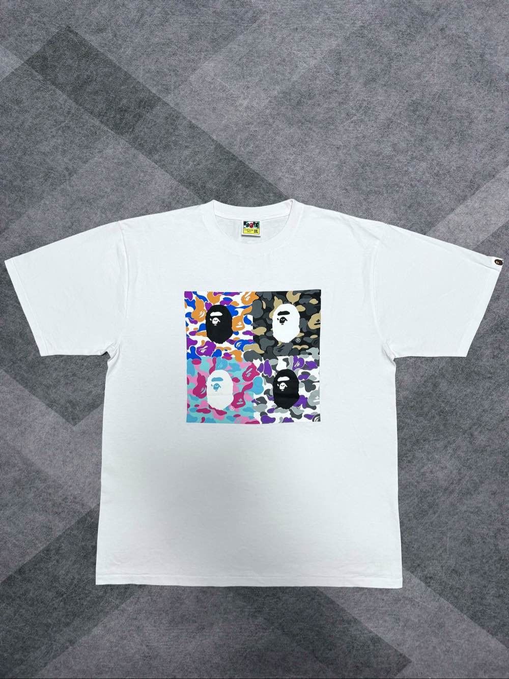 Bape A BATHING APE Camo Graphic T-Shirt US XXL Size US XXL / EU 58 / 5 - 1 Thumbnail