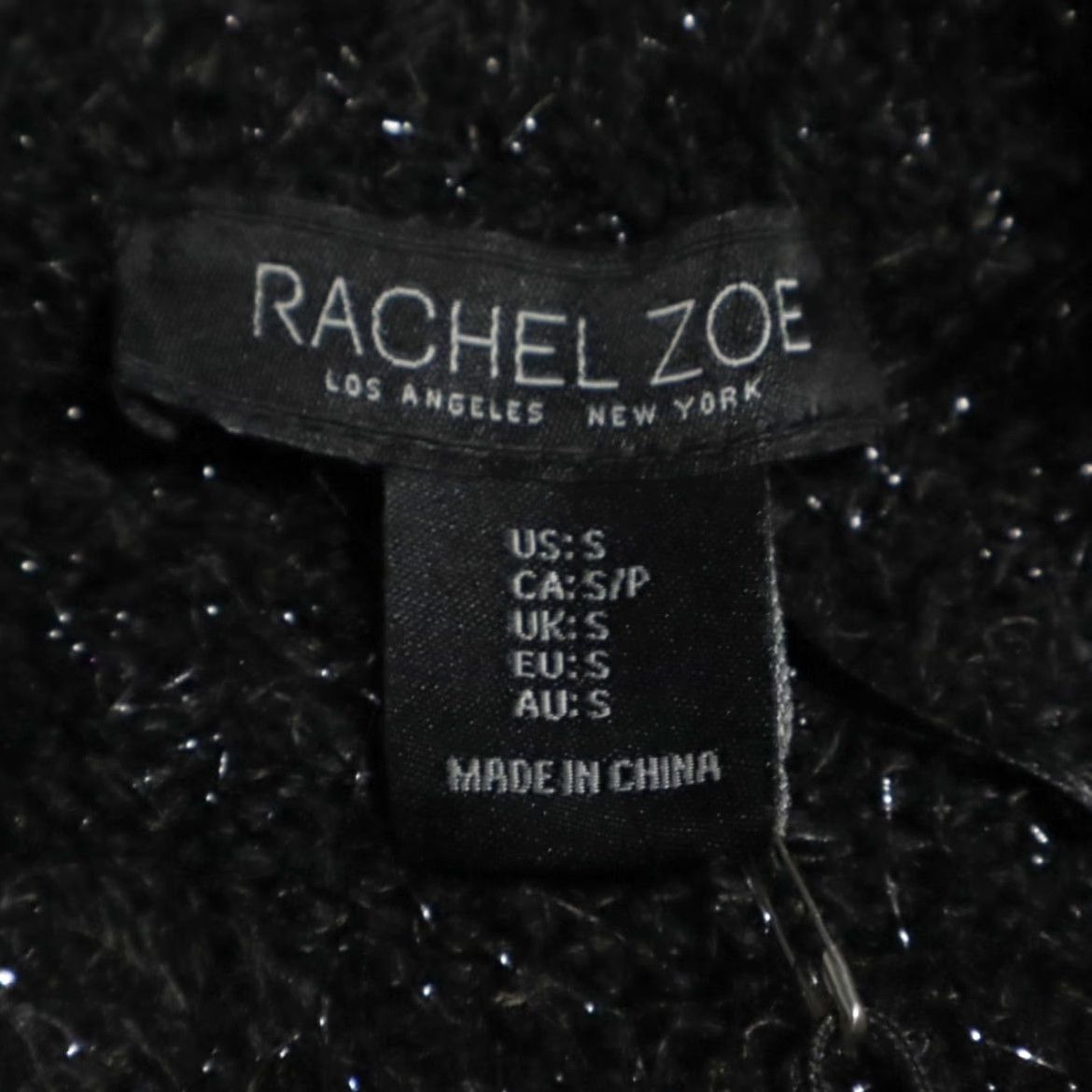 Rachel Zoe Rachel Zoe Fuzzy Crewneck Crop Sweater Black Women's S Shirt Size S / US 4 / IT 40 - 5 Thumbnail