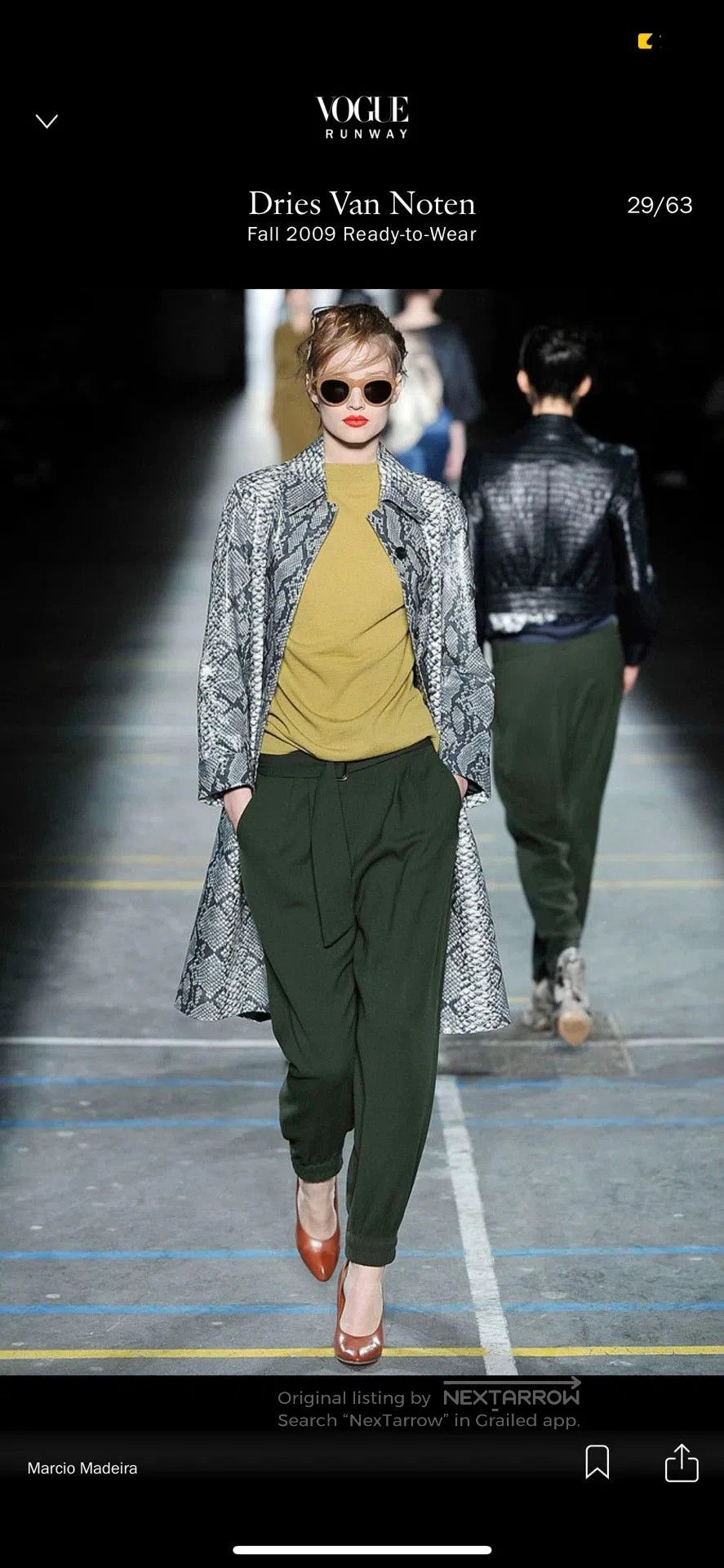 Dries Van Noten drapes snake skin coat by dries van noten. Size S / US 4 / IT 40 - 7 Thumbnail