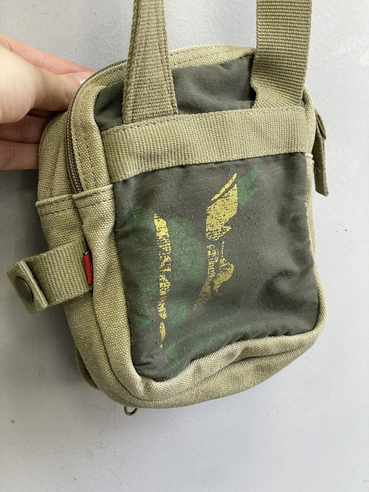 Quiksilver Quiksilver Green Canvas Crossbody Messenger Bag Size ONE SIZE - 7 Thumbnail