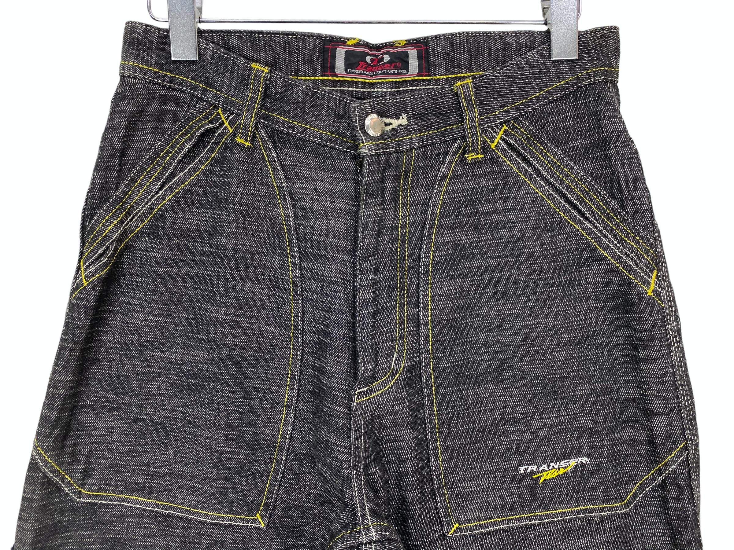 Japanese Brand Transer Carpenter Jeans Transer Hip Hop Skateboards Jeans Size US 29 - 3 Thumbnail