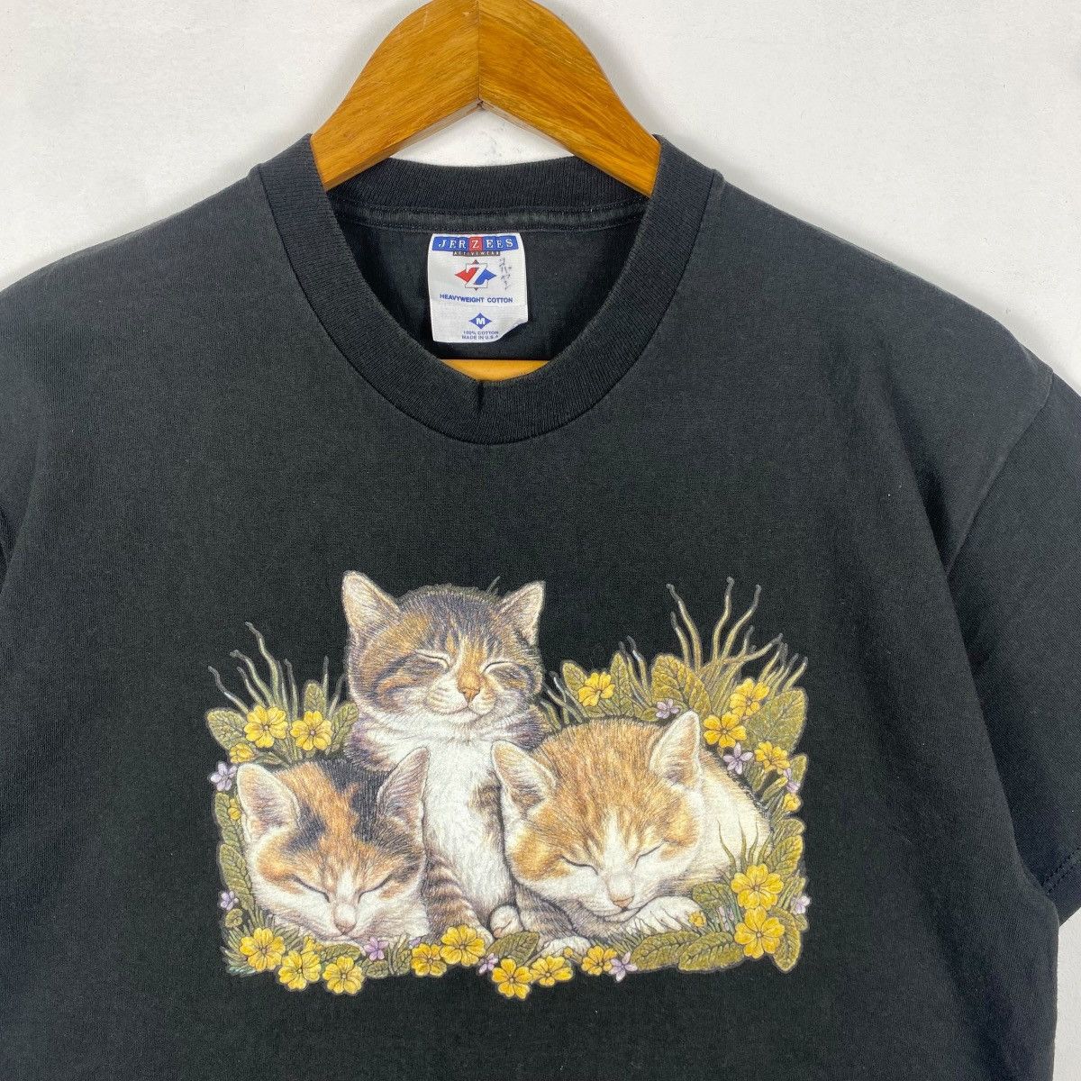Vintage Vintage 00s CATS Graphic Printed Tee Shirt Medium Size Size US M / EU 48-50 / 2 - 2 Thumbnail
