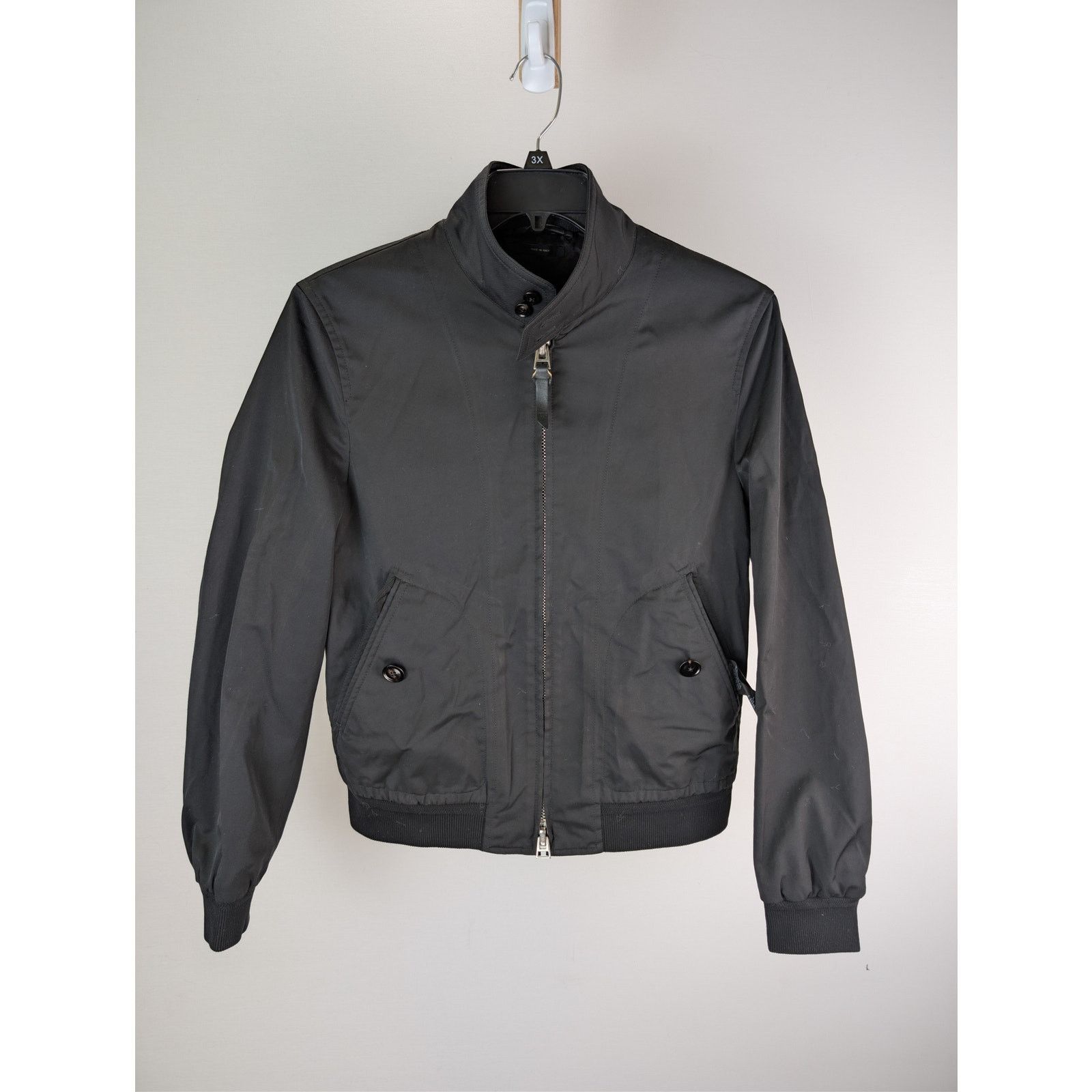 Tom Ford o1rshd1 CC20 Fine Poplin Jacket in Black Size US M / EU 48-50 / 2 - 2 Thumbnail