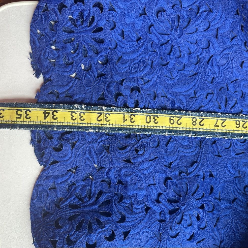 Banana Republic Banana Republic Monogram Laser Shift Dress Blue Small 4 Size ONE SIZE - 7 Thumbnail