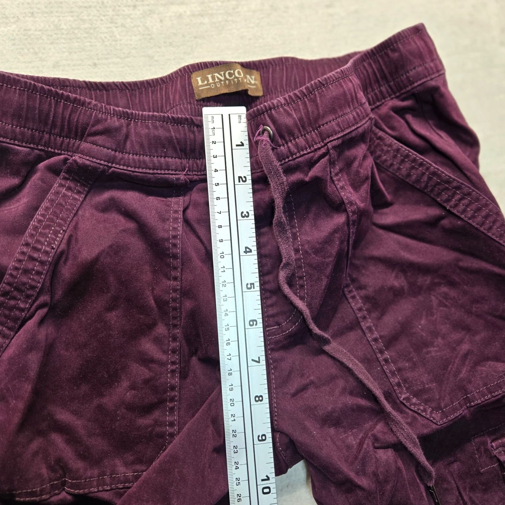 Vintage Lincoln Outfitters Women's Jegging Pant Purple Pull-On Elastic Waist 8 Denim Cotton Cotton-Blend Regular Jeans Adult Womens Purple 80s? Size 30" / US 8 / IT 44 - 4 Thumbnail