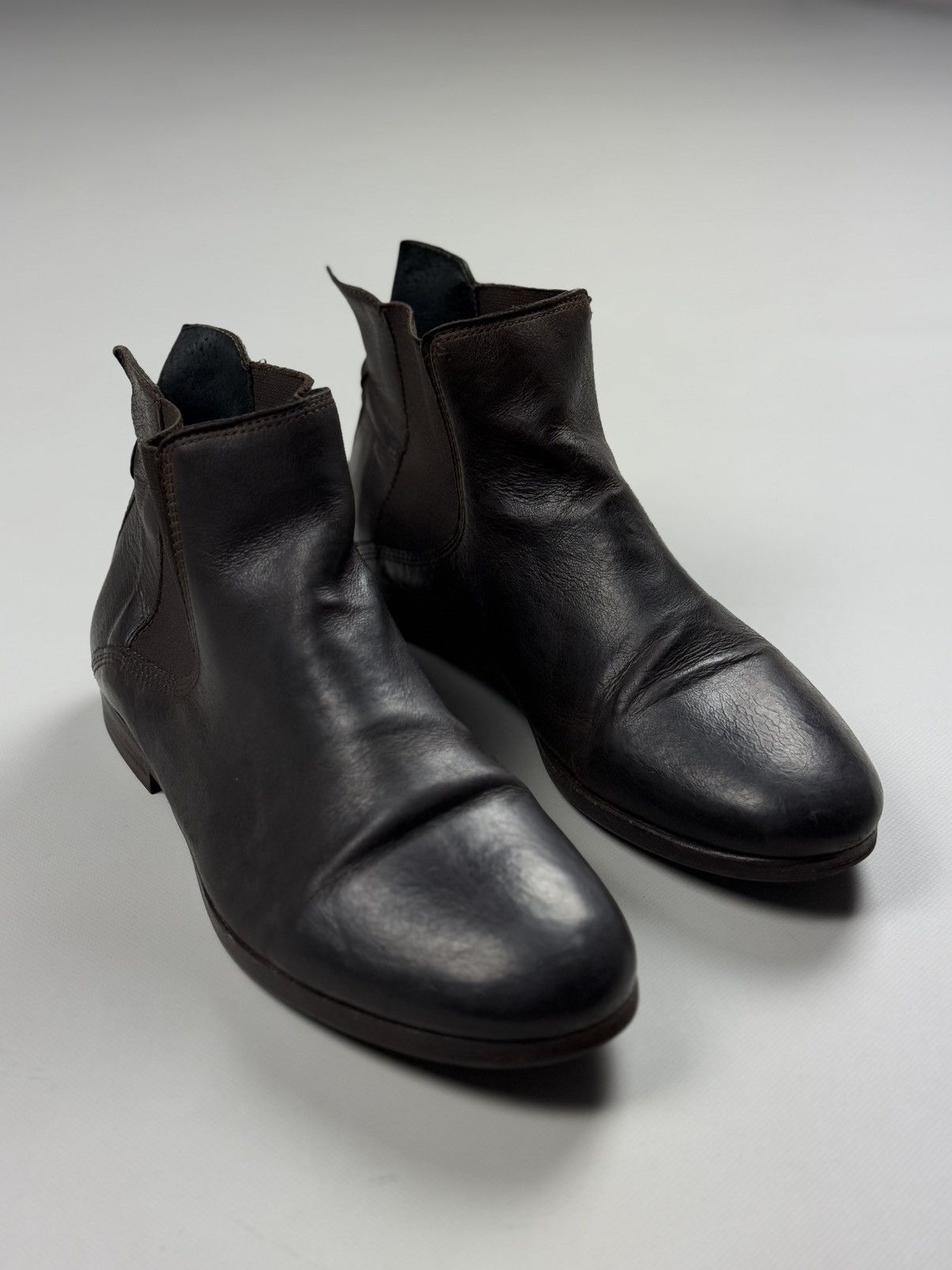 Diesel MenS Avant-Garde Leather Chelsea Boots Shoes in Brown, Men's (Size 10)