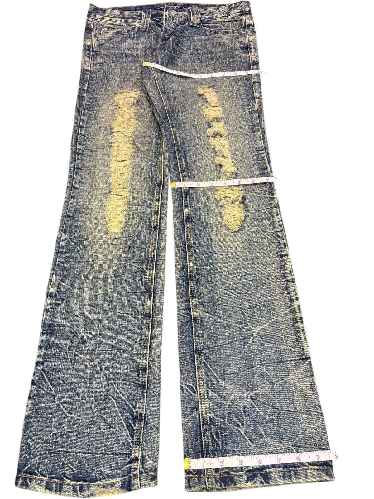 Ksubi Vintage Japanese Brand Rusty Mud Wash Distressed Jeans Size 31" - 8 Thumbnail