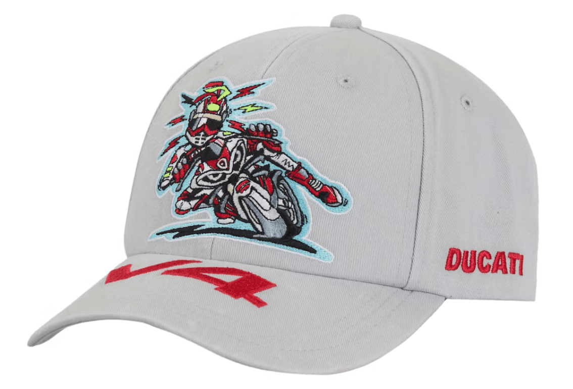 Supreme Supreme Ducati 6-Panel Hat Grey Size Adjustable Size ONE SIZE - 1 Thumbnail