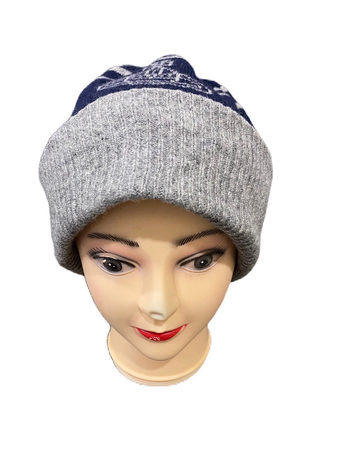 image of Vivienne Westwood Accesories Beanie in Navy, Men's
