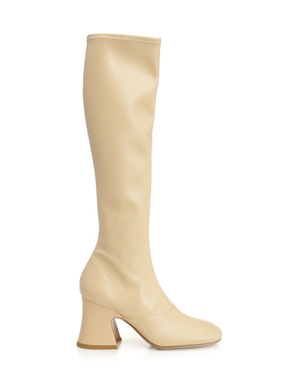 Chloe Cream Synthetic Leather Janis Boots Size US 10 / IT 40 - 1 Thumbnail