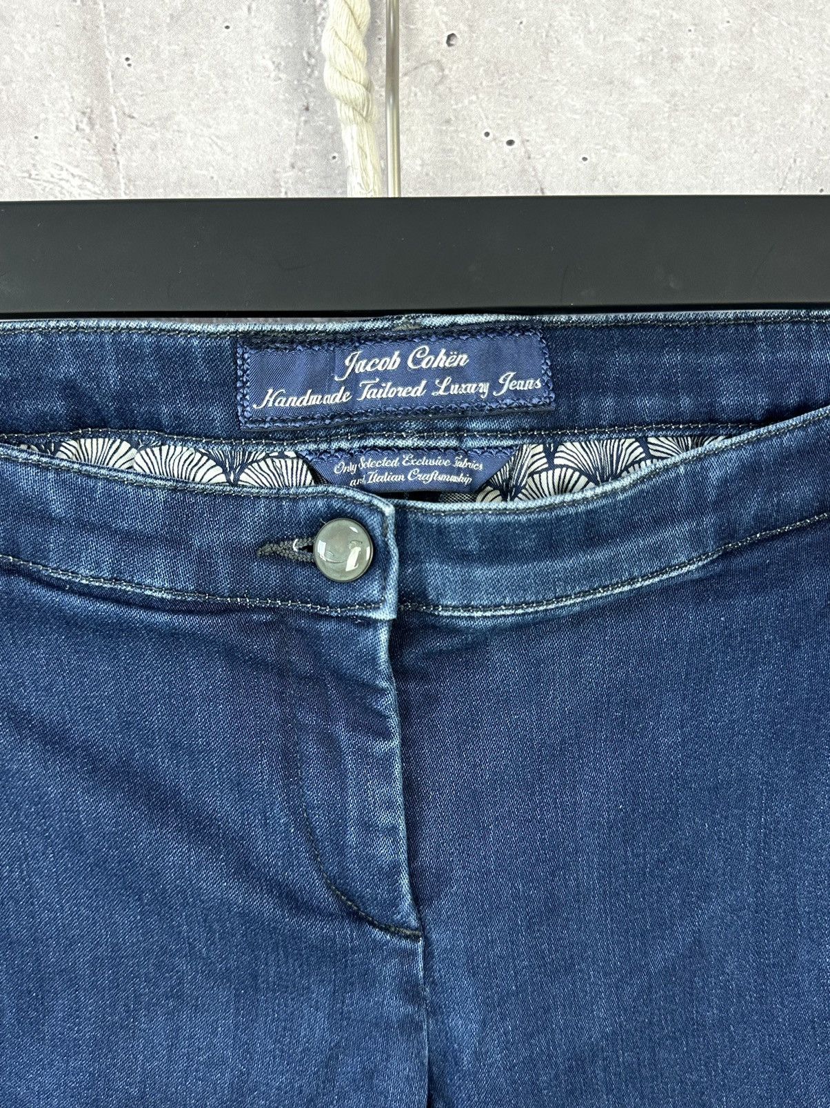 Jacob Cohen × Vintage Jacob Cohen Hand Made Tailored Navy Made in Italy Jeans Size 27" / US 4 / IT 40 - 3 Thumbnail