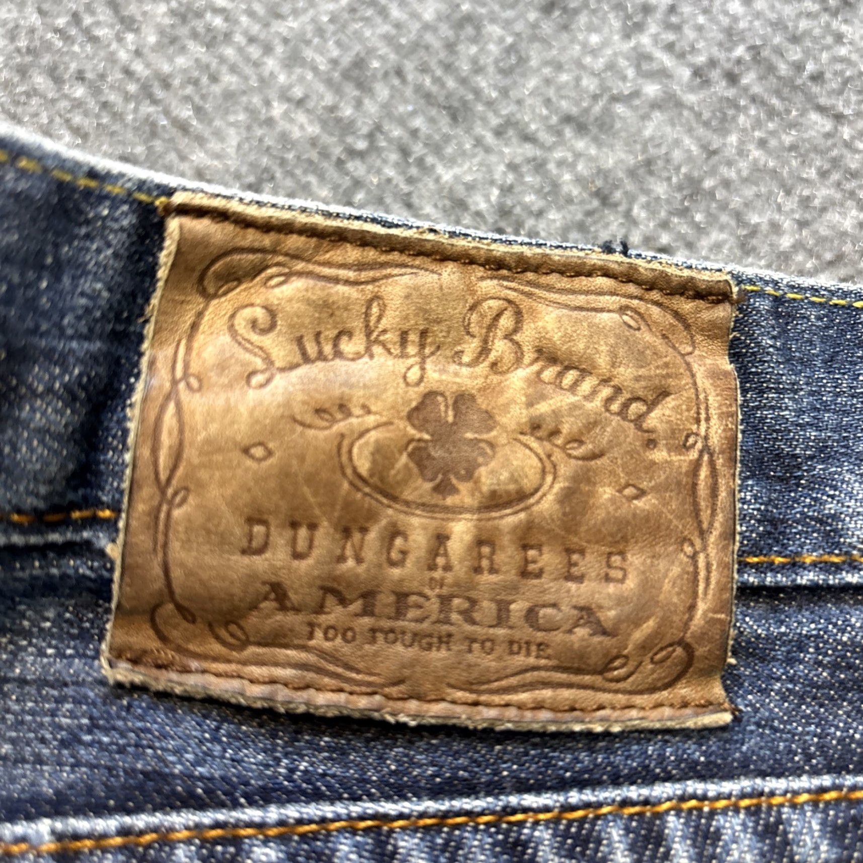 Lucky Brand Lucky Brand Jeans Bootcut Slim Denim Dark Wash 38 Button Fly 30in Inseam Men Size US 38 / EU 54 - 2 Thumbnail