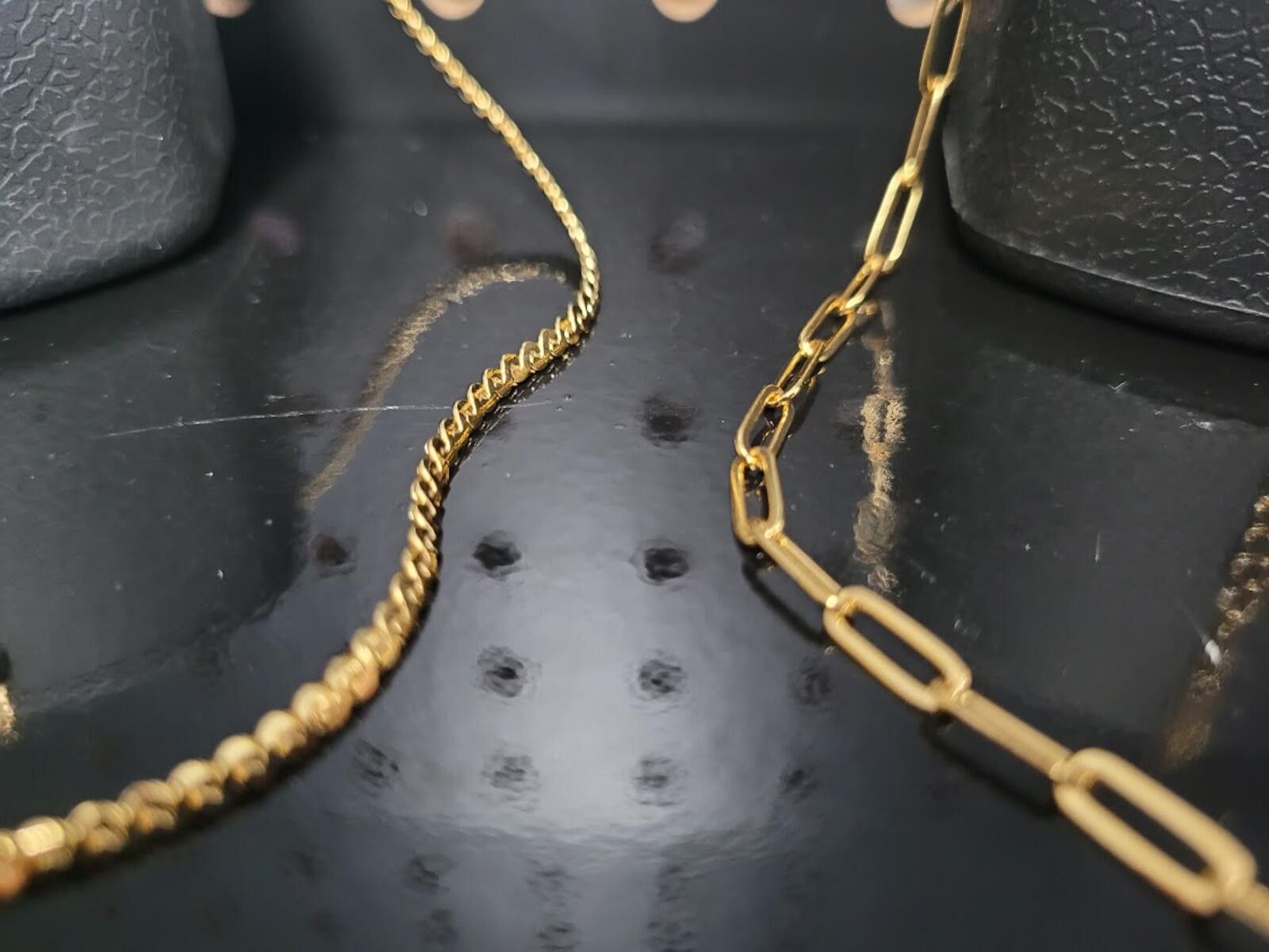 Other 4pc Gold Zircon Child Necklace Lot - 13 inch Length - NM Size ONE SIZE - 3 Thumbnail
