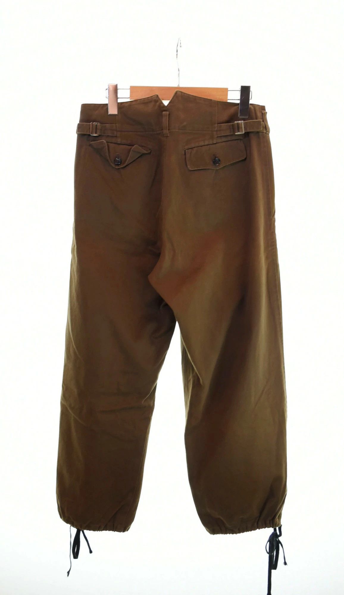 Comme des Garcons Easy Pants String Hem Cotton Zippe Parachute Pants Brown Size US 30 / EU 46 - 2 Thumbnail