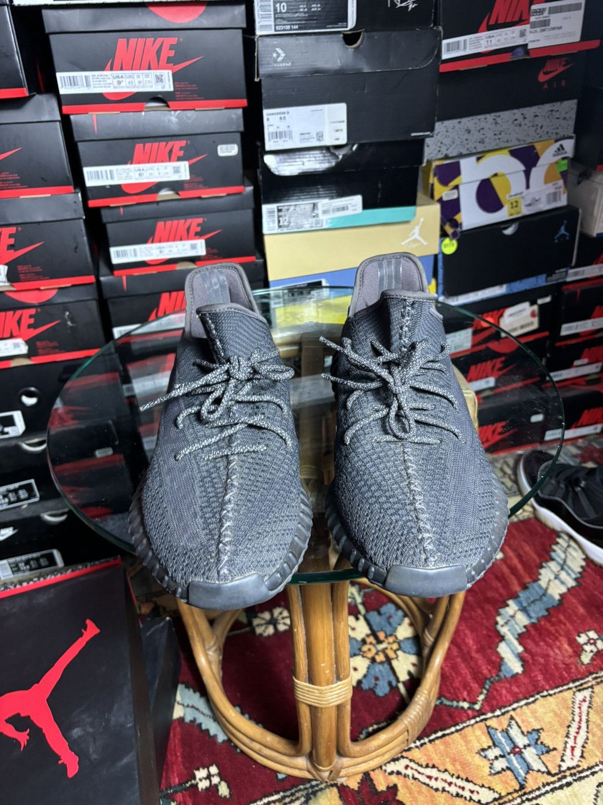 Adidas Yeezy 350 v2 black non-reflective size 14 Size US 14 / EU 47 - 3 Thumbnail