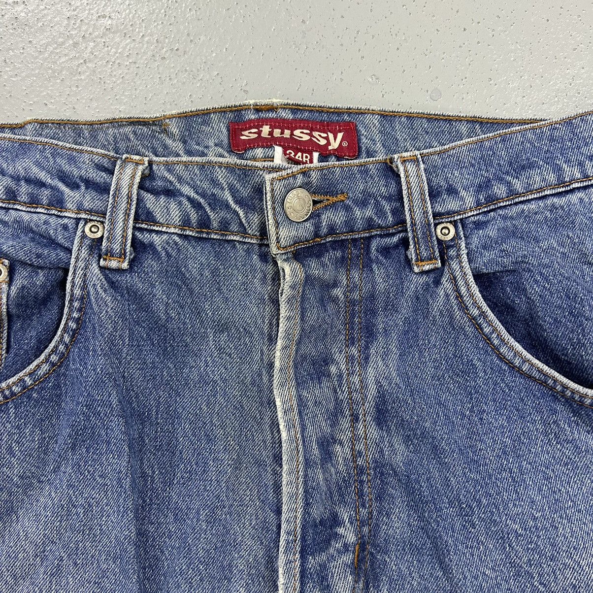 Stussy × Vintage Vintage Stussy Distressed Jeans Made in Usa Size US 34 / EU 50 - 8 Thumbnail