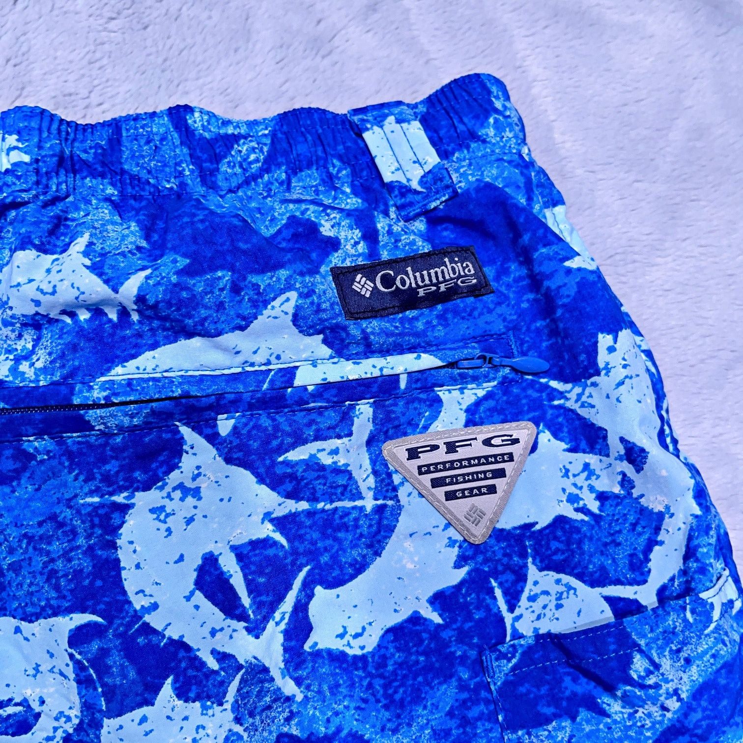 Columbia Columbia PFG Swim Super Backcast Shorts Blue Fish 6" M Size US 30 / EU 46 - 4 Thumbnail