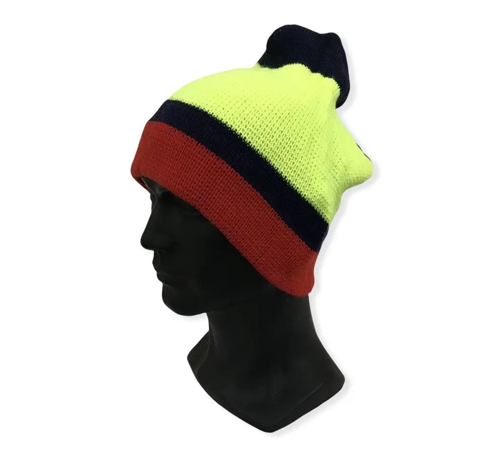 Japanese Brand × Vintage Japanese Brand Stripe Design Beanie Hat Size ONE SIZE - 1 Thumbnail