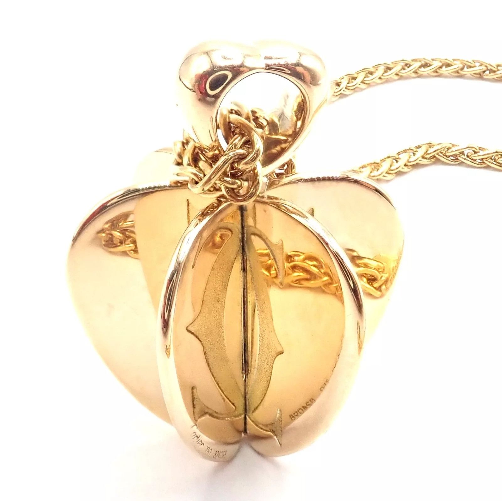 Cartier Authentic! Cartier 18k Yellow Gold Double Chain Necklace Size ONE SIZE - 3 Thumbnail