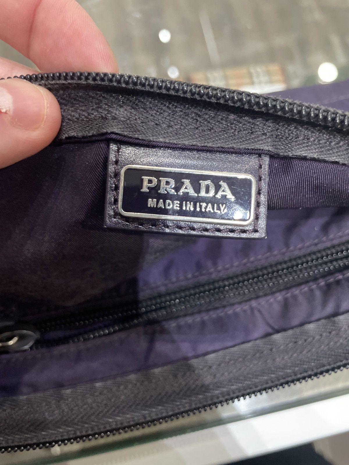 Prada Prada Long Nylon Pouch Deep Purple Size ONE SIZE - 2 Thumbnail