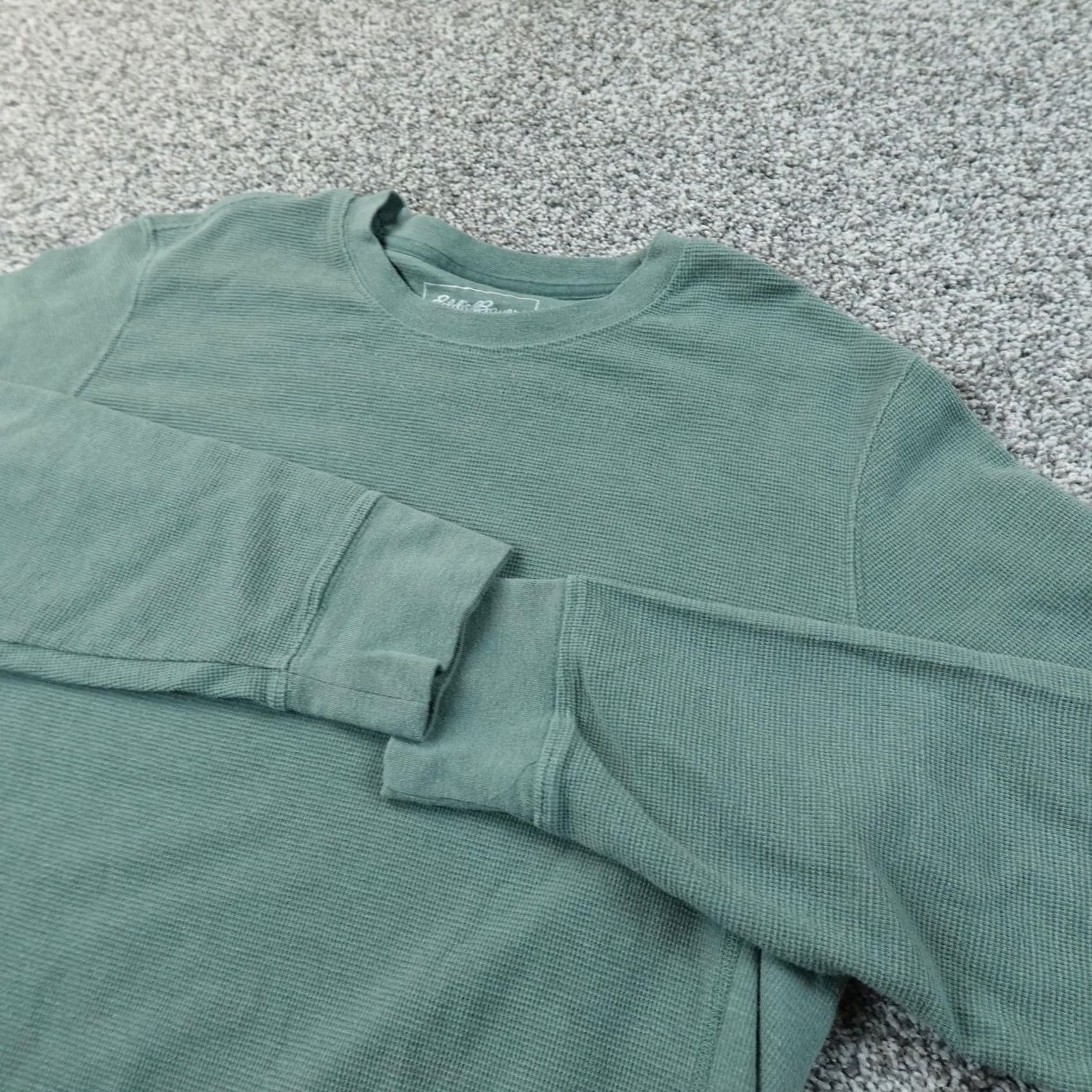 Eddie Bauer Eddie Bauer Shirt Mens M Green Waffle Knit Thermal Crewneck Long Sleeve Outdoor Size US M / EU 48-50 / 2 - 2 Thumbnail