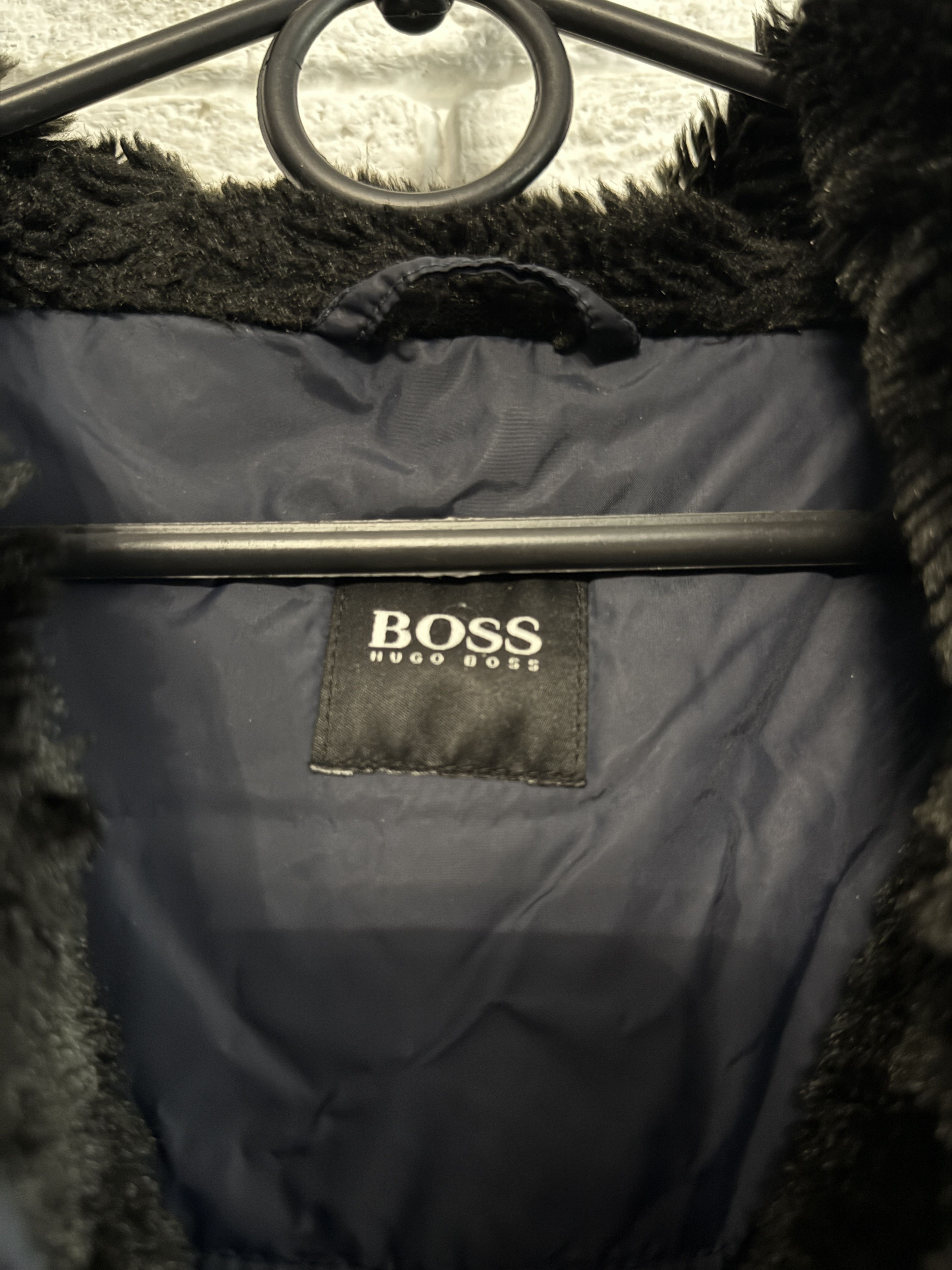 Hugo Boss Hugo Boss Bomber Fur Hood Y2K Rare Sz L Size US L / EU 52-54 / 3 - 4 Thumbnail