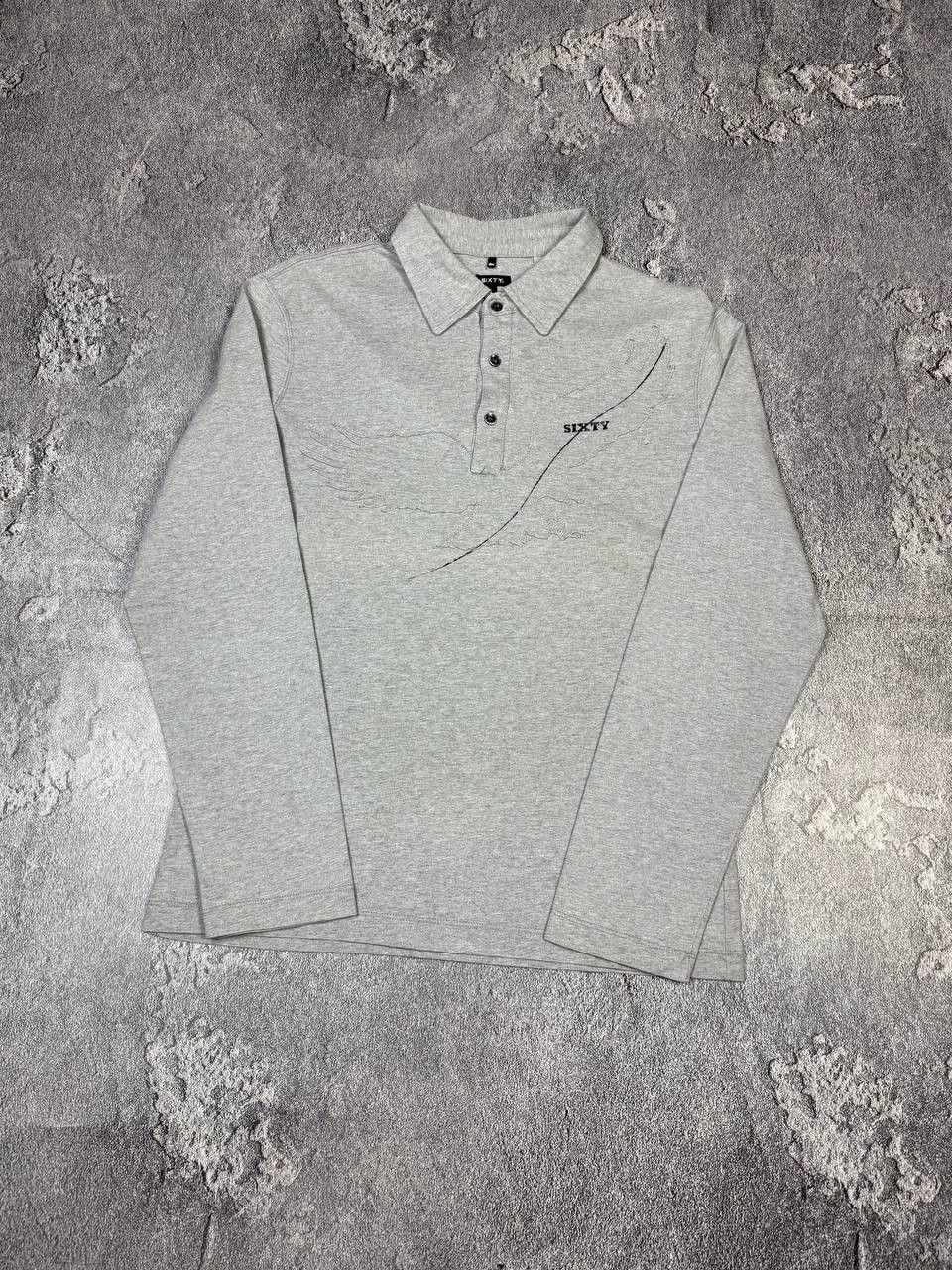 If Six Was Nine Y2K Sixty Eagle Polo 2000s Longsleeve Size US L / EU 52-54 / 3 - 2 Thumbnail