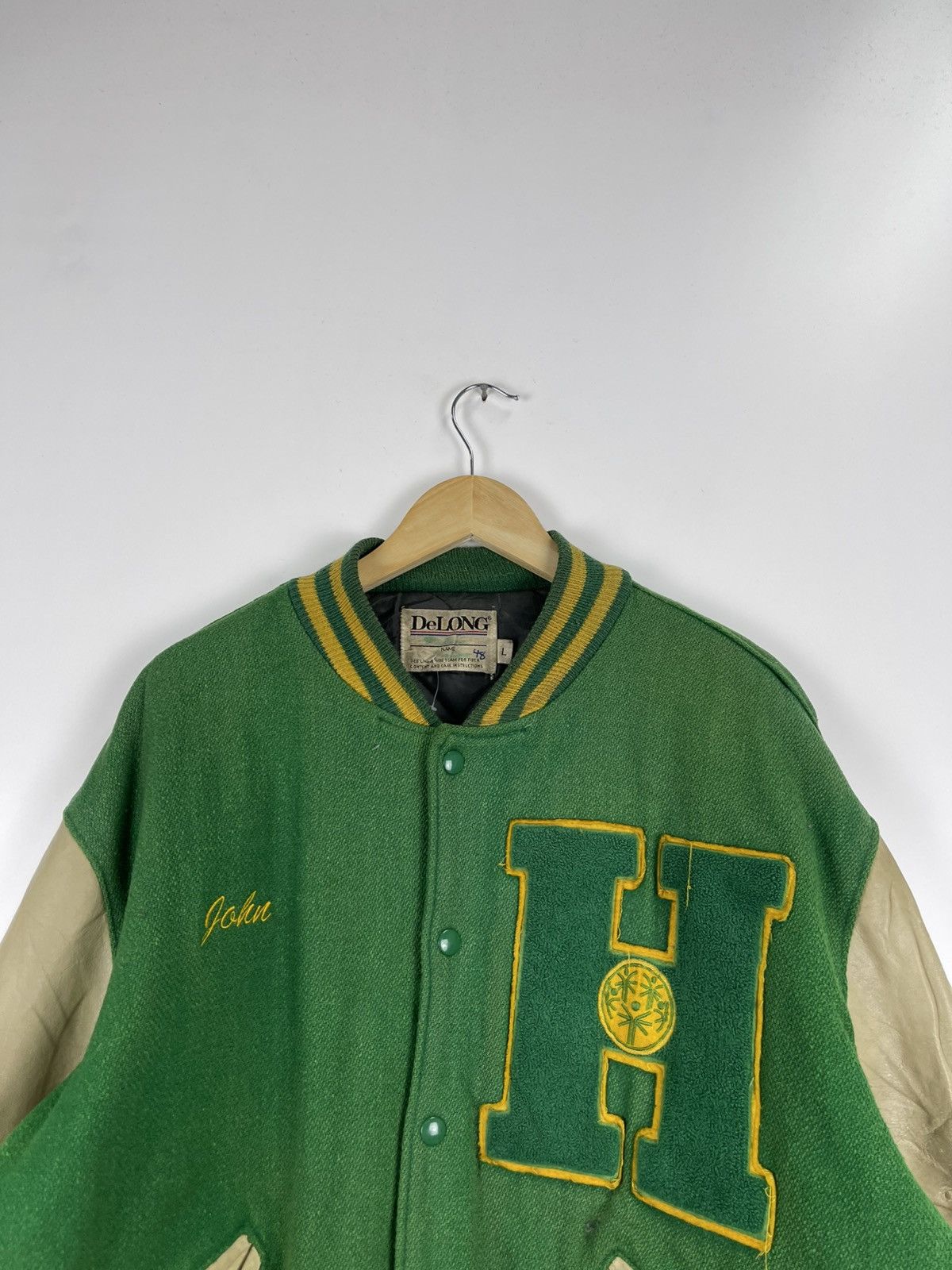 Delong × Vintage Vintage Delong Varsity Jacket Size US L / EU 52-54 / 3 - 7 Thumbnail