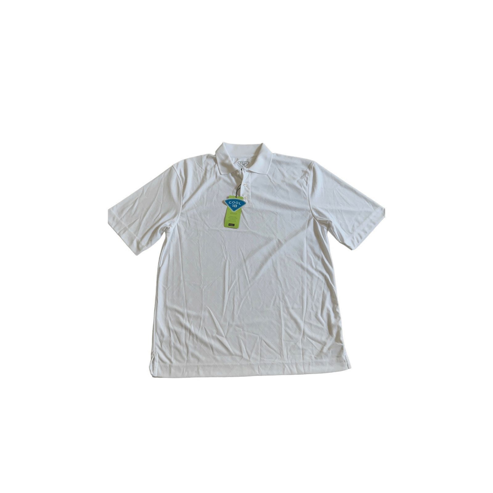 Haggar Men's Haggar White Polo Shirt Size M Size US M / EU 48-50 / 2 - 1 Thumbnail