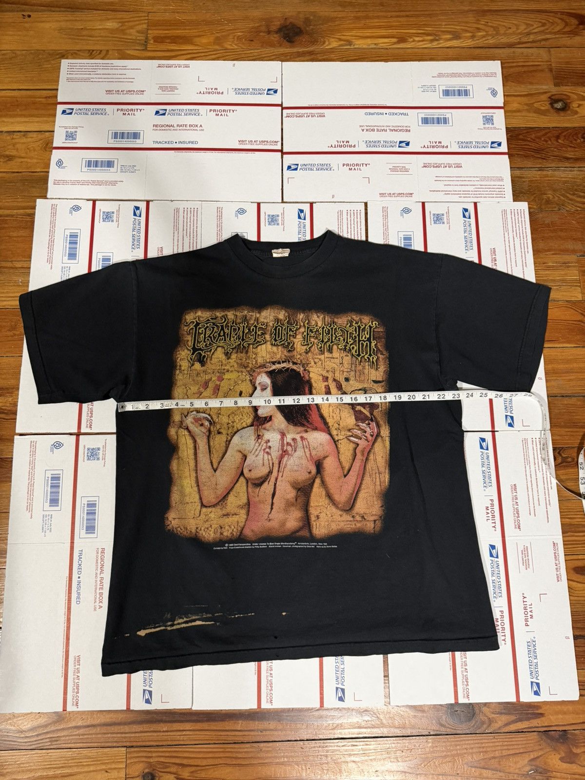 Vintage Vintage 1999 Cradle of Filth Praise the Whore Tee XL Size US XL / EU 56 / 4 - 5 Thumbnail
