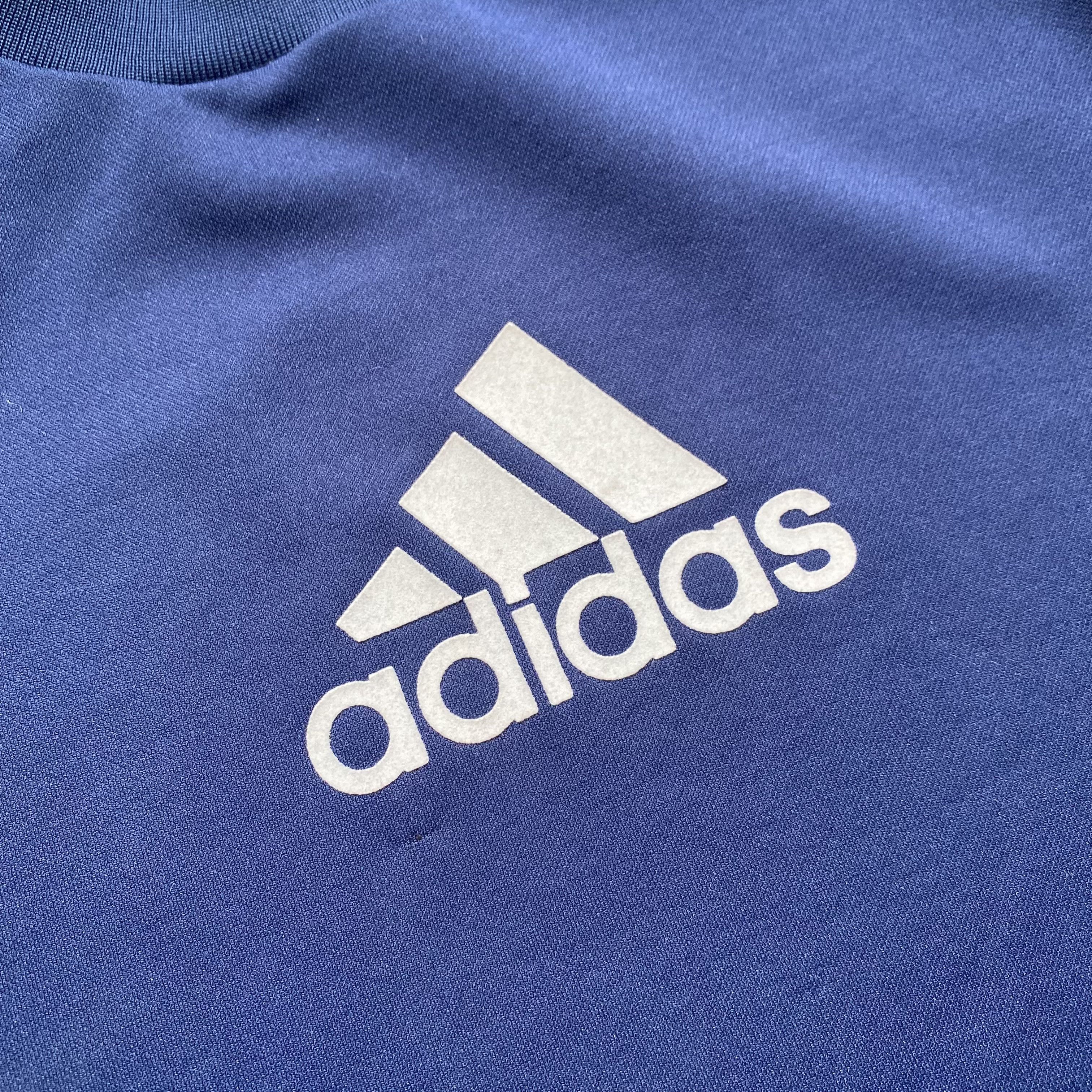 Adidas Vintage 90s Adidas tee Center logo jersey Drill Shox Tn Vibe Size US L / EU 52-54 / 3 - 6 Thumbnail