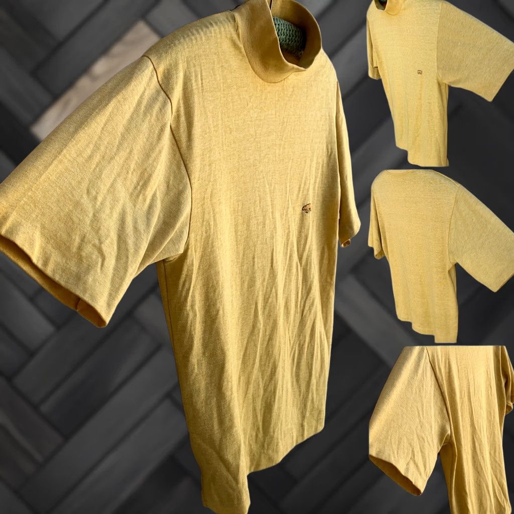 Vintage VINTAGE WPL 5127 High Neck T-Shirt Polar Bear Logo M Men Gold Short Sleeve Rockabilly Polycotton Basic Tee Size US M / EU 48-50 / 2 - 1 Thumbnail