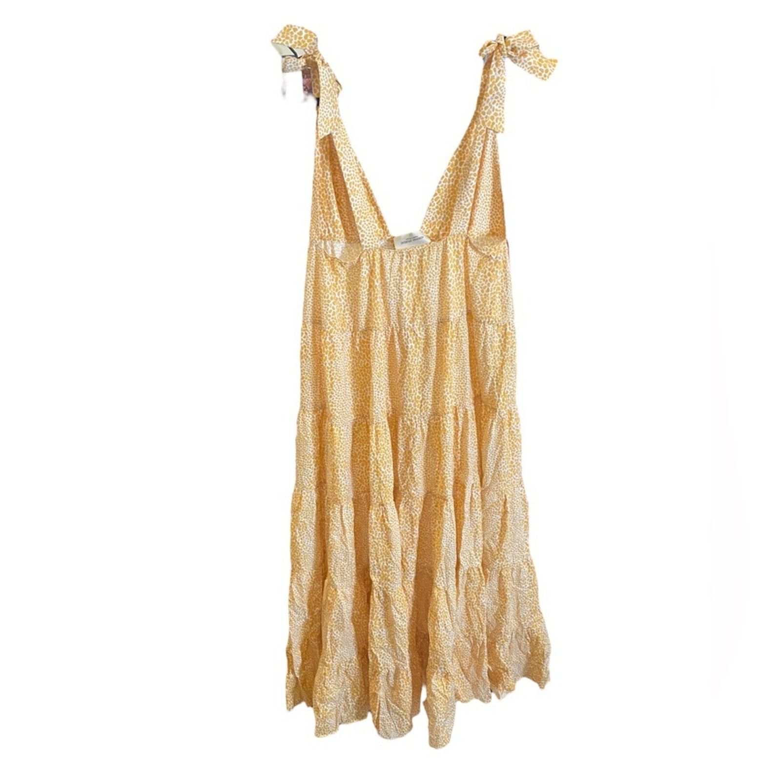 Other ADRIANA DEGREAS Tortoise Long Dress With Straps Yellow M Size M / US 6-8 / IT 42-44 - 4 Thumbnail